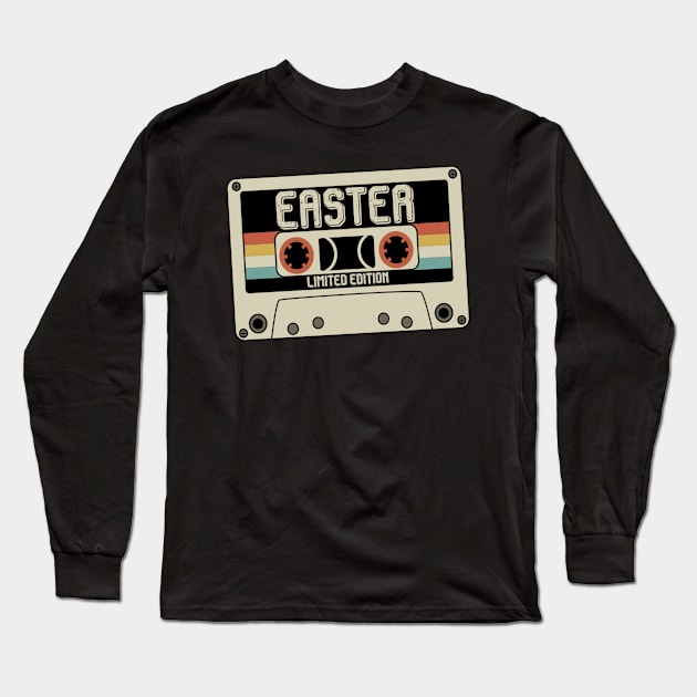 Easter - Limited Edition - Vintage Style Long Sleeve T-Shirt by Debbie Art